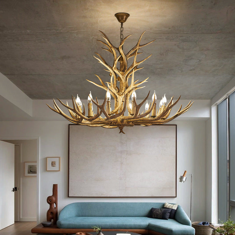 Suspension LED nordique durable en bois et métal