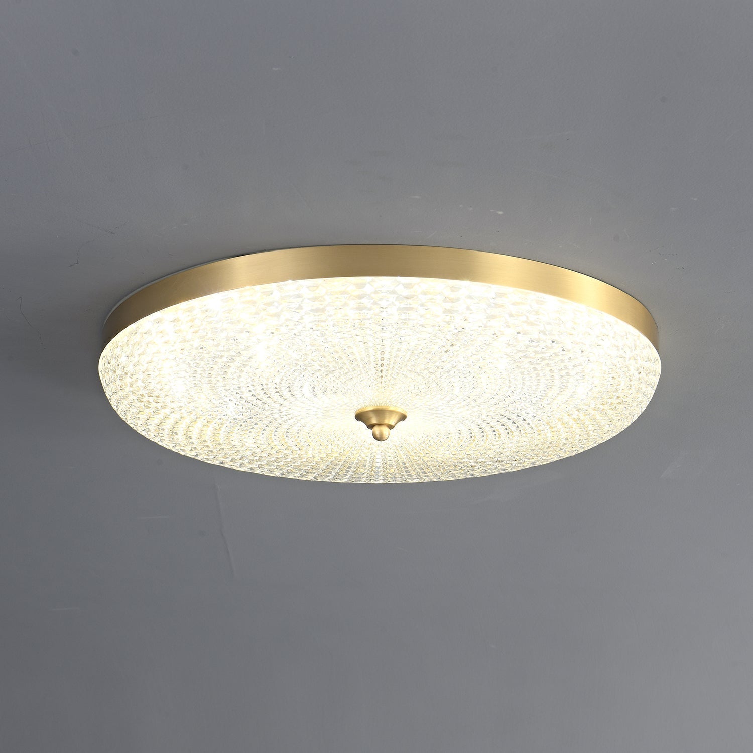 Orlena Plafonnier en Laiton et Verre Minimaliste - Neutralighting