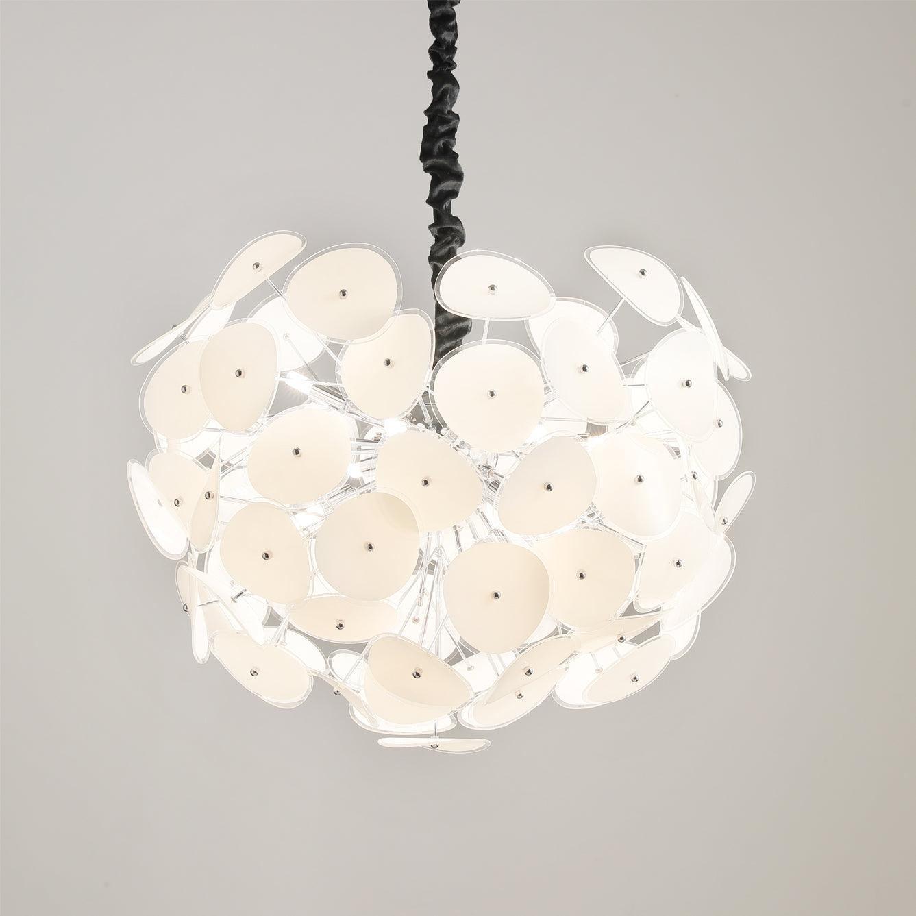 Lustre globe en verre Aurora avec design sphérique sculptural