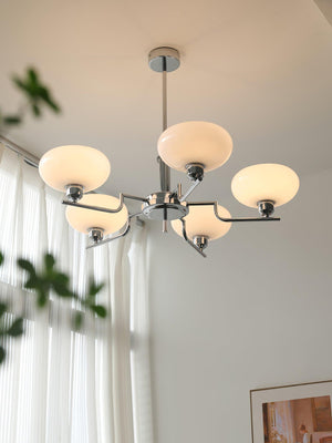 Lustra Suspension en Verre Globe Cadre en Laiton - Neutralighting
