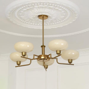 Lustra Suspension en Verre Globe Cadre en Laiton - Neutralighting