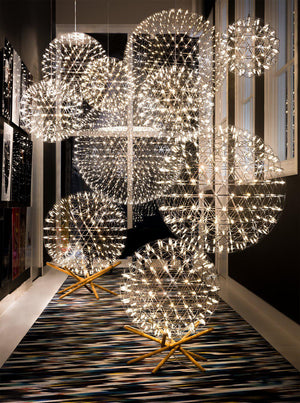 Ivthayra Lampe Pendante Boule Dorée de Luxe Postmoderne - Neutralighting