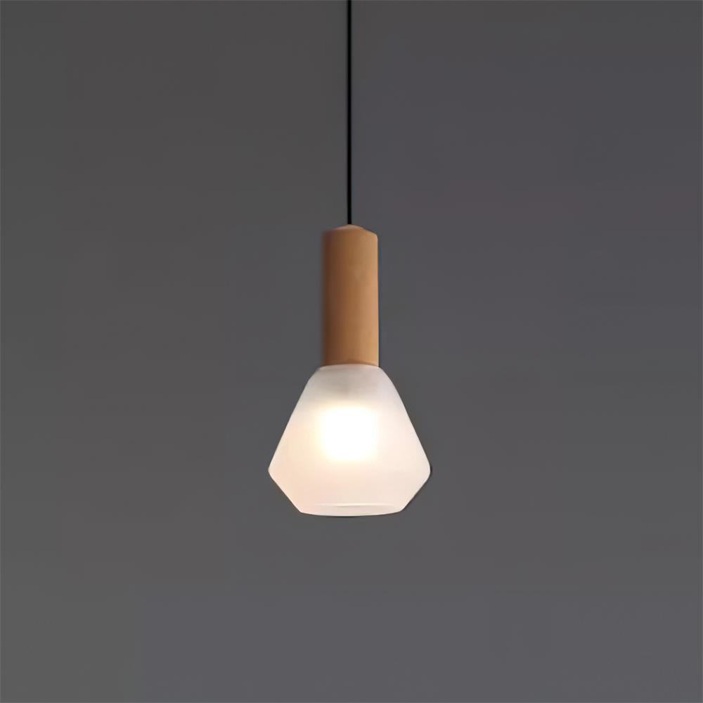 Mattierte Glas-Hängeleuchte mit sanftem Licht