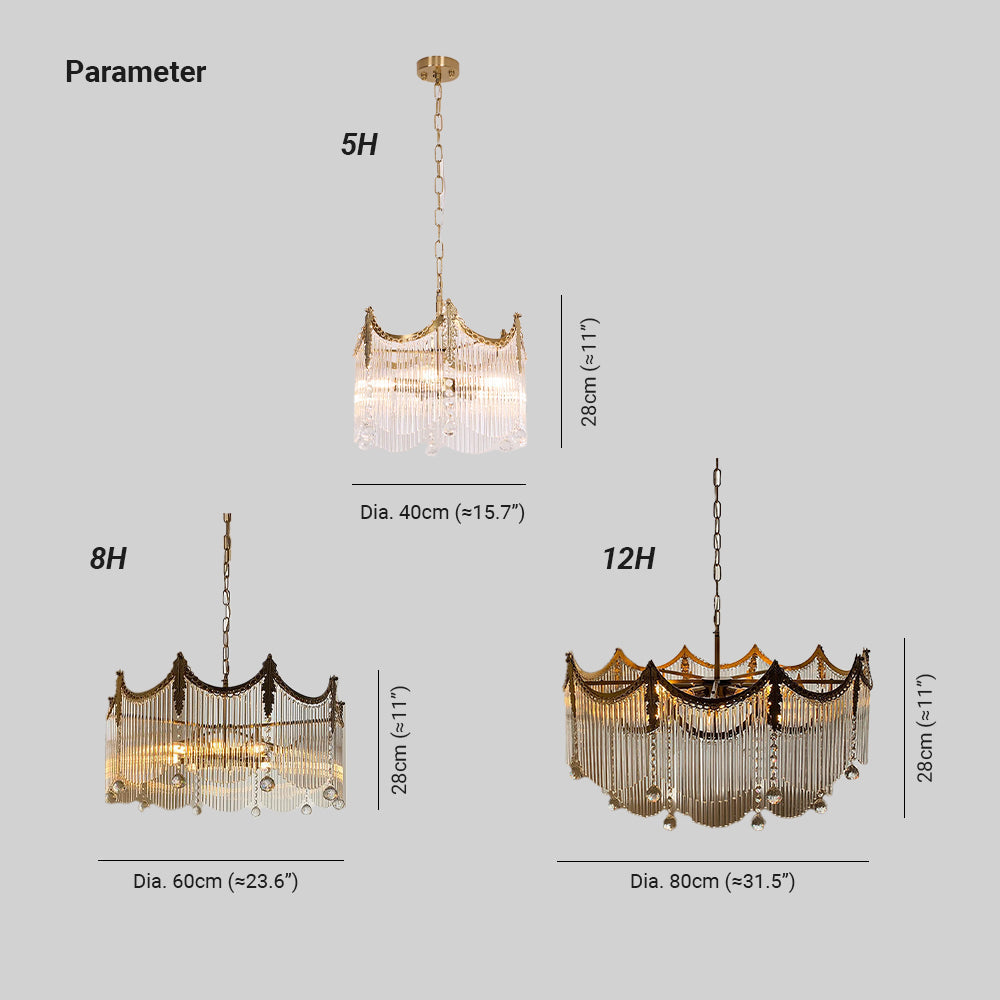 Lustre métallique à étages bohème pour salle à manger de ferme