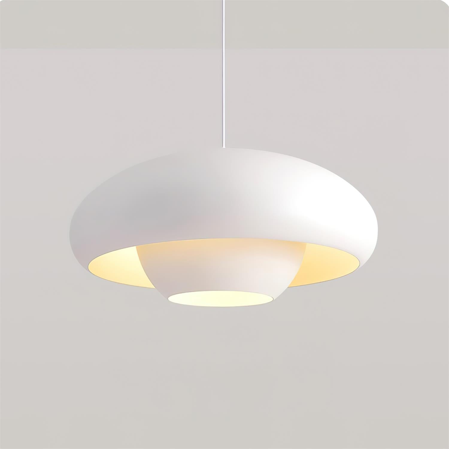 Suspension en métal noir avec luminaire dimmable