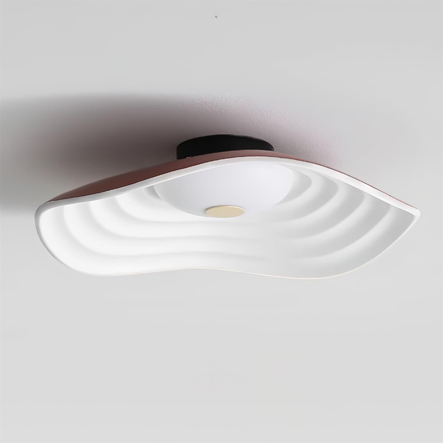 Luma Wave LED Deckenleuchte 40 cm, erhältlich in Schwarz, Weiß, Orange