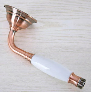 Antique Red Copper Bracket High Pressure Hand Spray Bathroom Accessory-Shower Accessories-Index Bath