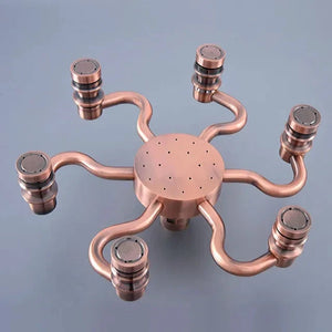 Antique Red Copper Bracket High Pressure Hand Spray Bathroom Accessory-Shower Accessories-Index Bath