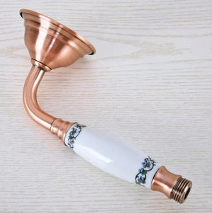 Antique Red Copper Bracket High Pressure Hand Spray Bathroom Accessory-Shower Accessories-Index Bath