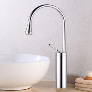 Basin Faucet Single Lever 360 Rotation Spout Modern Brass Mixer Tap-Basin Faucet-Index Bath-Chrome-Tall-Index Bath