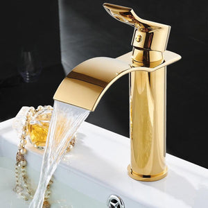 Basin Faucet - Basin Faucet Waterfall Faucet Brass Bathroom Basin Faucet Mixer Tap