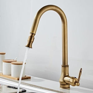 Kitchen Faucet - 360 Degree Swivel Water Mixer Pull Down Faucet