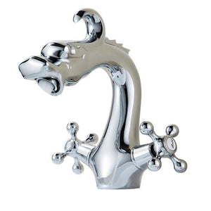 Basin Faucet - Dragon Shaped Deck Mounted Basin Faucet Dual Handle