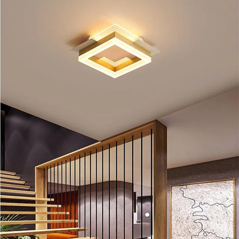 Arisha Gold Aufbaustrahler LED-Deckenleuchte für Schlafzimmer und Wohnzimmer