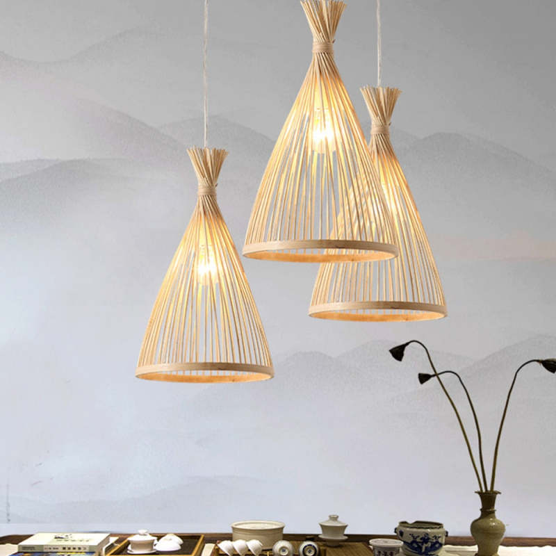 Lustre premium en rotin tressé main pour ambiance chaleureuse