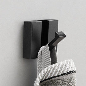 Towel Bars & Hooks - Folding Towel Hanger 2 Ways Wall Hook Coat Clothe Holder For Bathroom