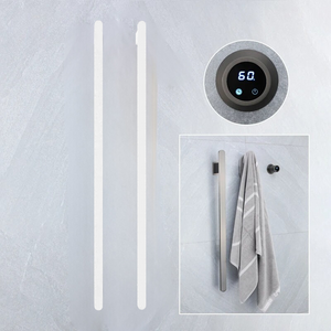 Gold Heated Towel Rail 220V Wall Mounted Smart Bathroom Warmer Modern Dubai