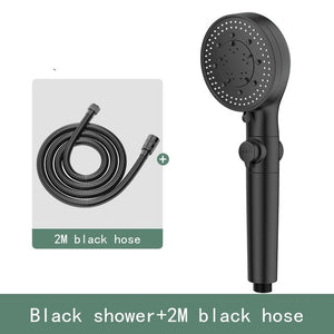 High Pressure Shower Head 5 Functions With Switch On Off Button-Handheld Shower-Index Bath