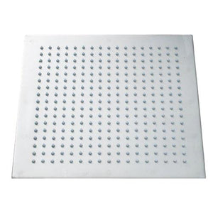 Rain Shower Heads - Multi-colored Stainless Steel Square Shaped Rainfall Showerhead With LED Lights