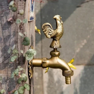 Outdoor Garden Faucet Wall Mount Solid Decorative Antique Tap-Basin Faucet-Index Bath