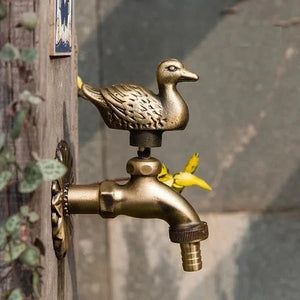 Outdoor Garden Faucet Wall Mount Solid Decorative Antique Tap-Basin Faucet-Index Bath