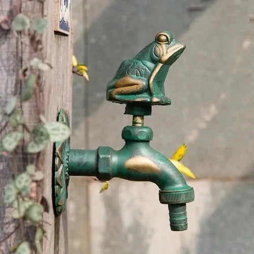 Outdoor Garden Faucet Wall Mount Solid Decorative Antique Tap-Basin Faucet-Index Bath