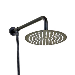 Rain Shower Heads - Rainfall Style Shower Head With Shower Arm And Shower Hose