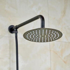 Rain Shower Heads - Rainfall Style Shower Head With Shower Arm And Shower Hose