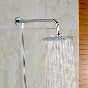 Rain Shower Heads - Rainfall Style Shower Head With Shower Arm And Shower Hose