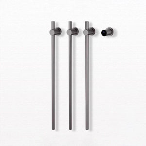 Bathroom Black Electric Towel Rack Hidden Wire Bath Towel Rail Smart Touch Control Towel Warmer Stainless Steels Bathrobe Dryer