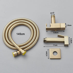 Stainless Steel Bidet Faucet Bathroom Single Toilet Bidet Sprayer-Bidet Faucet-Index Bath