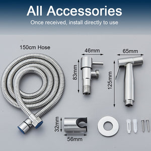 Toilet Bidet Sprayer Faucet Bathroom Stainless Steel Shower Bidet-Bidet Faucet-Index Bath