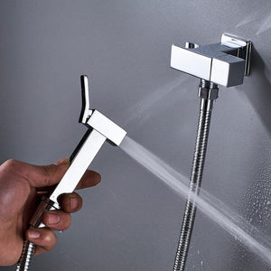 Bidet Faucet - Wall Mounted Single Handle Bidet Sprayer Set