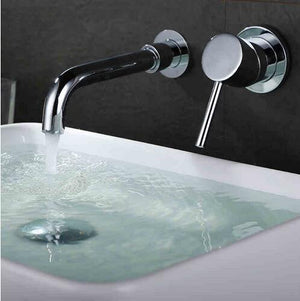 Wall Mounted Faucet Single Handle Bathroom Mixer Tap