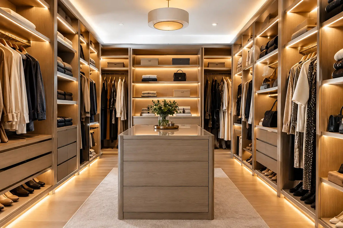 12 idées éclairage pour dressing à adopter