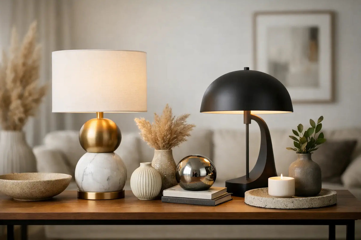 Associer lampes de table et décoration avec style
