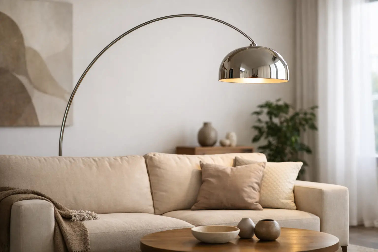 Lampadaire arche salon design: bien le choisir