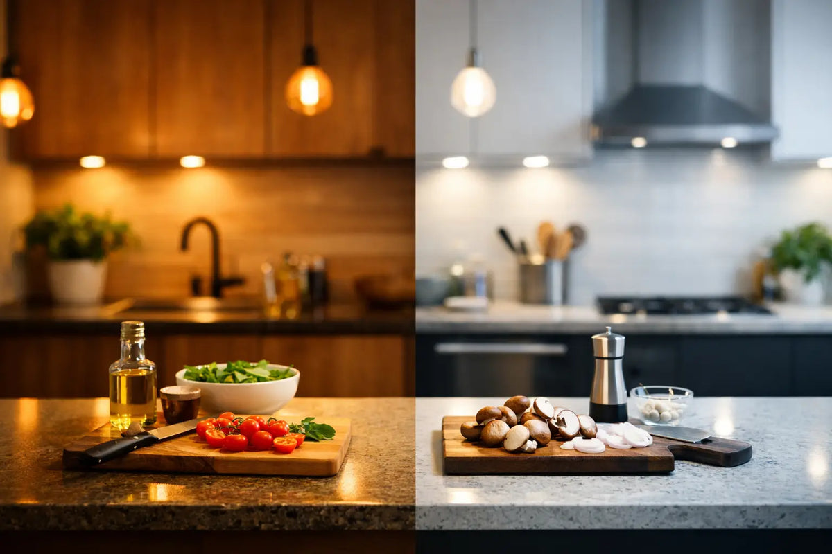 Lumière chaude ou neutre cuisine, que choisir ?