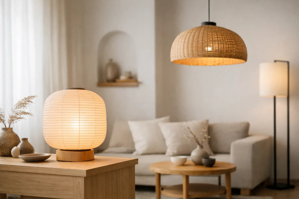 Luminaires japandi pour un intérieur apaisé