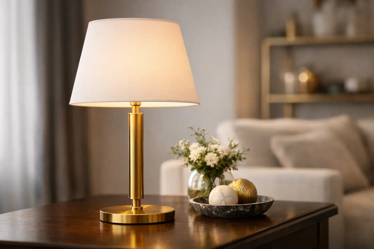 Lampe de table laiton pour un intérieur raffiné
