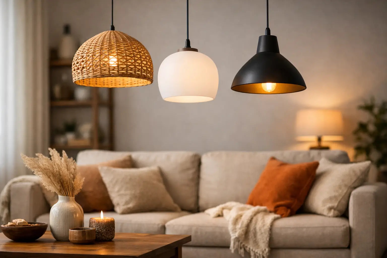 Choisir suspension salon chaleureuse