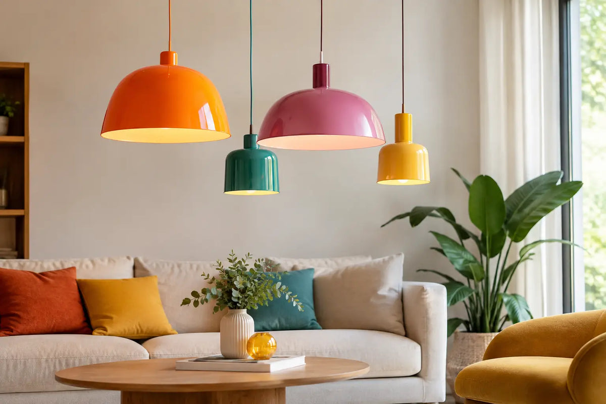 Tendances luminaires colorés à adopter chez soi
