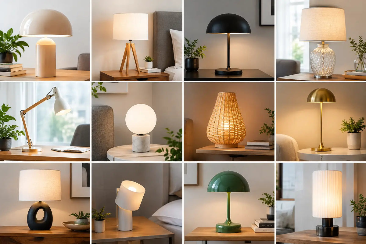 12 idées lampes de table design pour chaque pièce