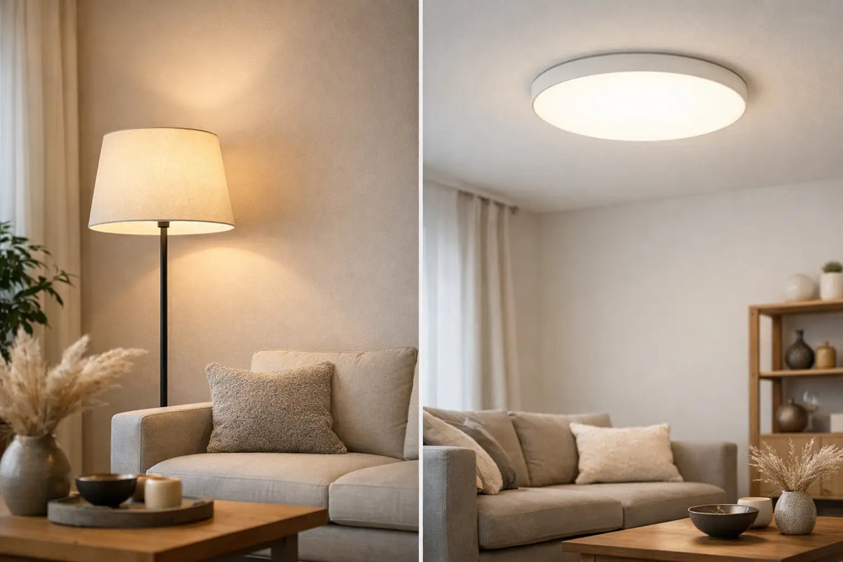 Lampadaire ou plafonnier salon : lequel choisir ?