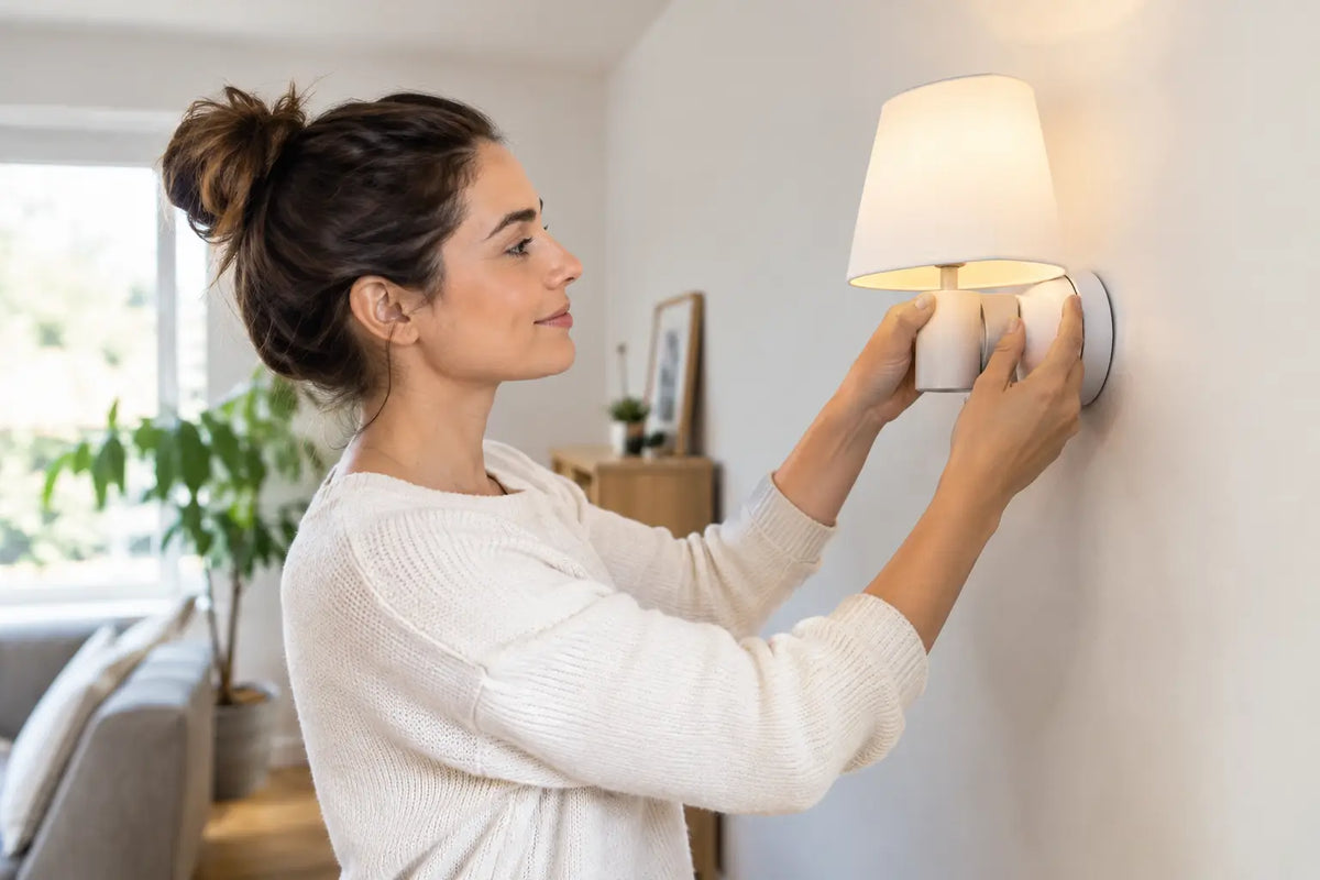 Installer une applique sans fil sans travaux