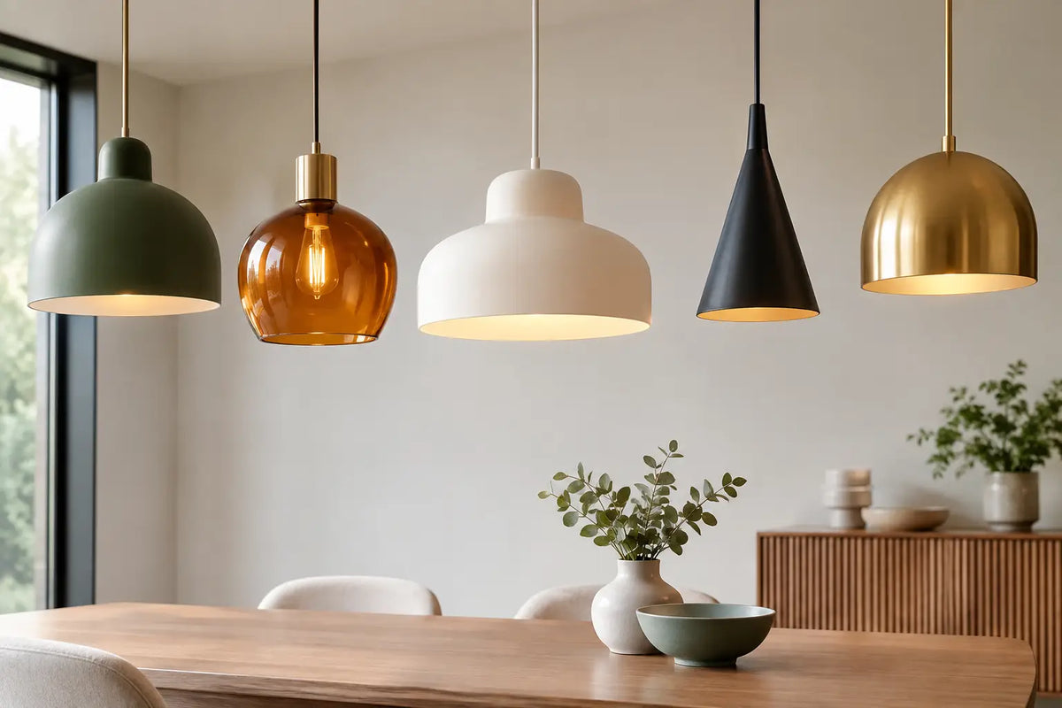 Couleurs de luminaires tendance en 2026