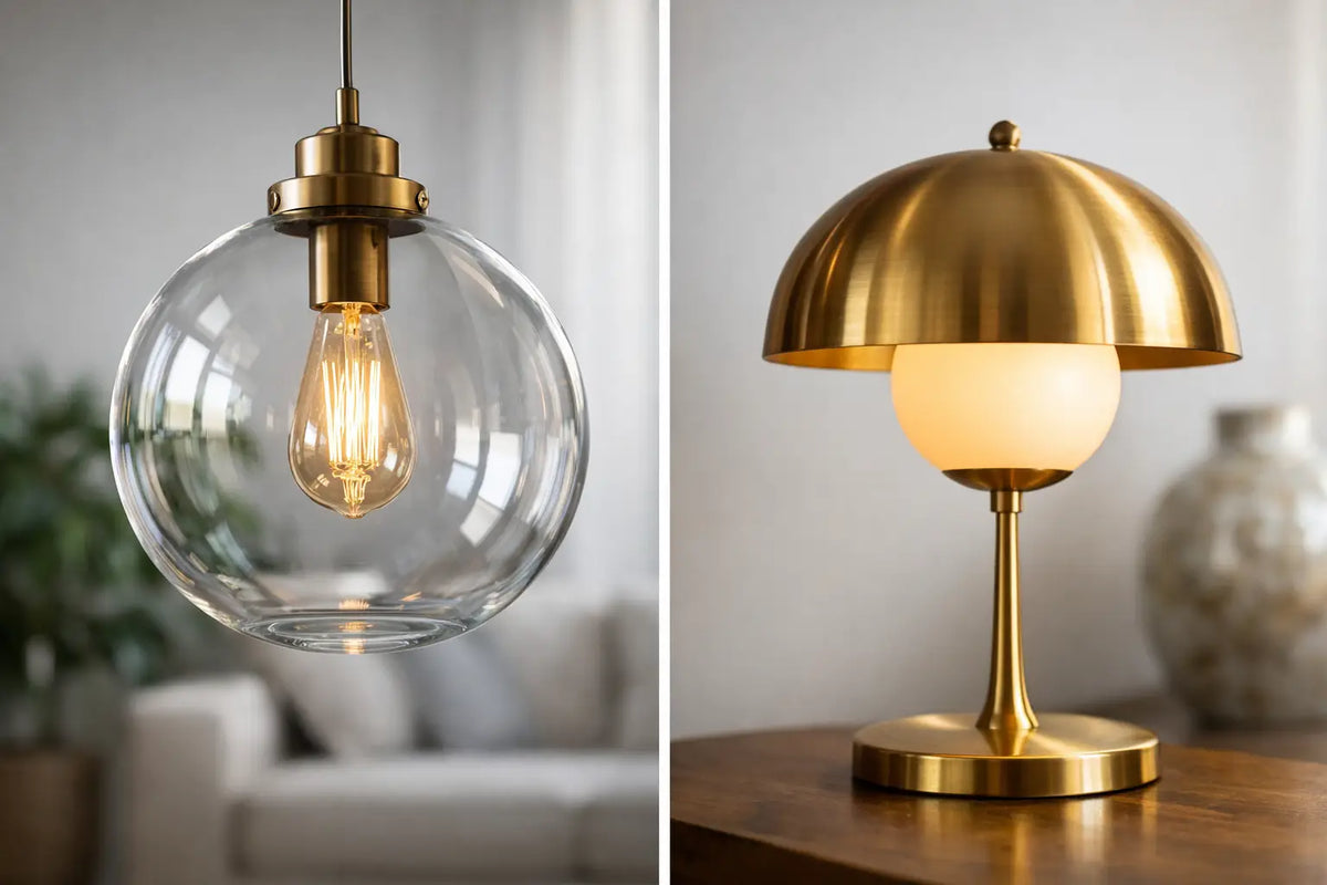 Luminaire en verre ou laiton : quel choisir ?