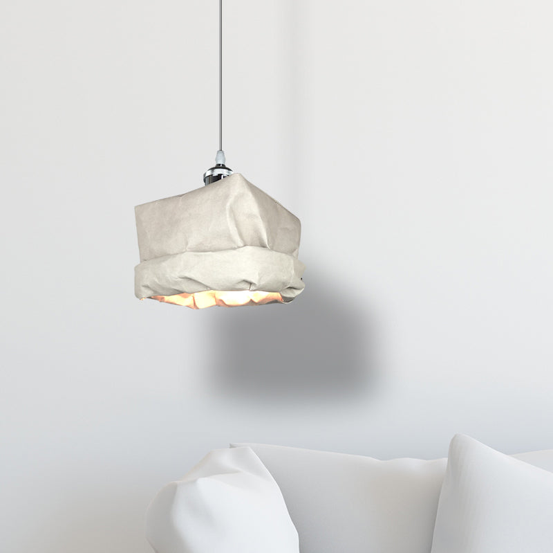 Suspension vintage en forme de tasse avec mélange durable métal et papier