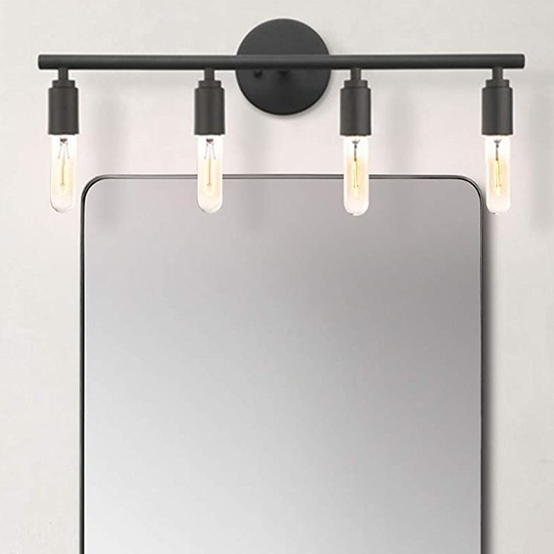 Applique murale moderne en verre noir IP44 dimmable pour salle de bain