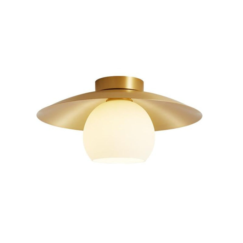 Plafonnier LED Rétro Nordique Auric Métal et Verre